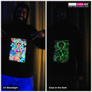 "Chakra Girl" UV-Blacklight & Glow-In-The-Dark Mens Hoodie